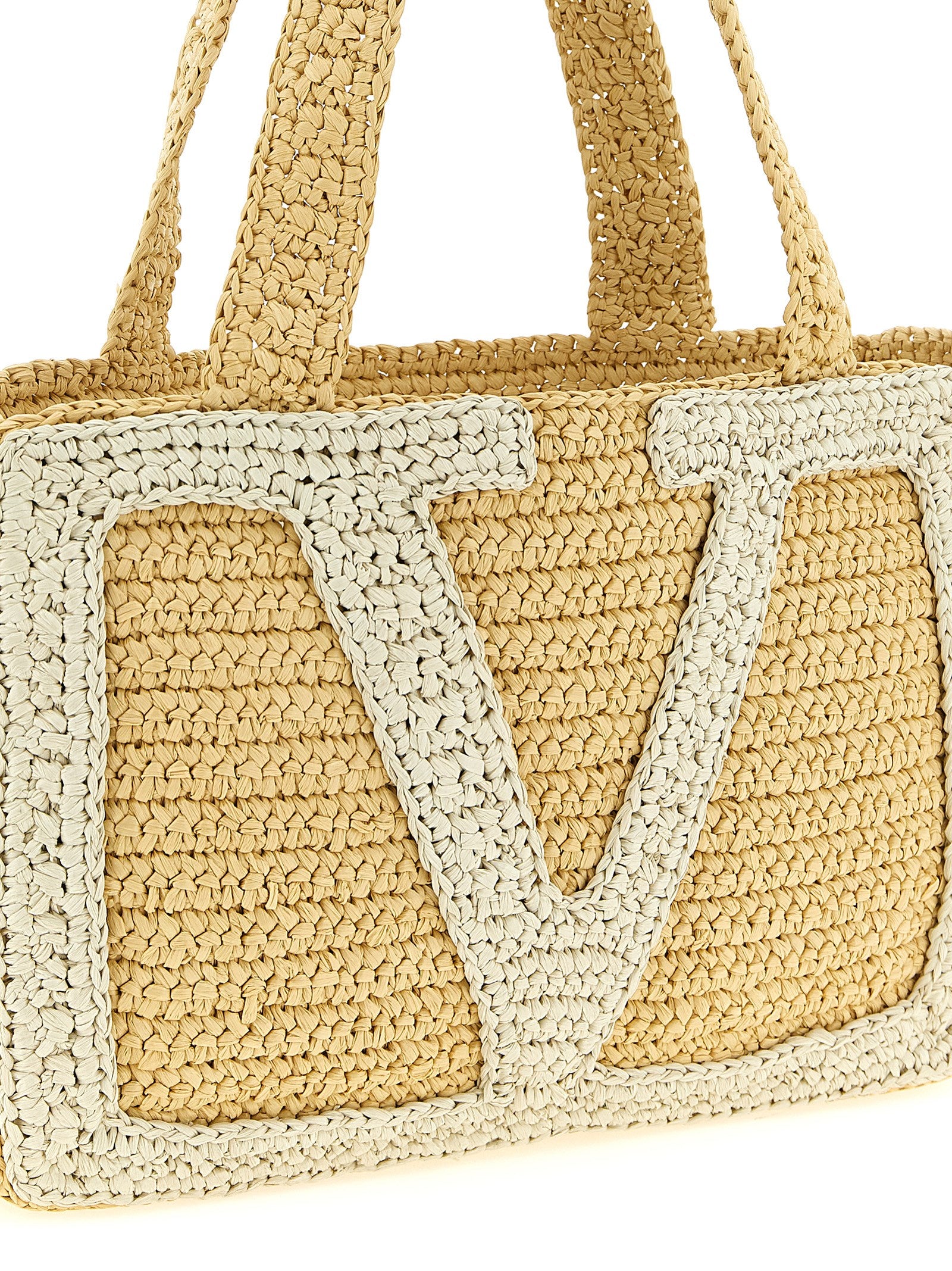 White Viscose Tote Bag