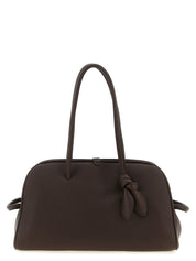 Brown Calfskin Shoulder Bag