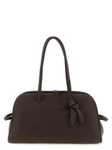 Brown Calfskin Shoulder Bag