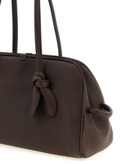 Brown Calfskin Shoulder Bag