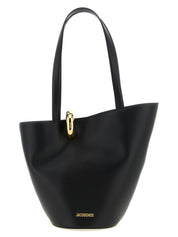 Black Cowhide Shoulder Bag