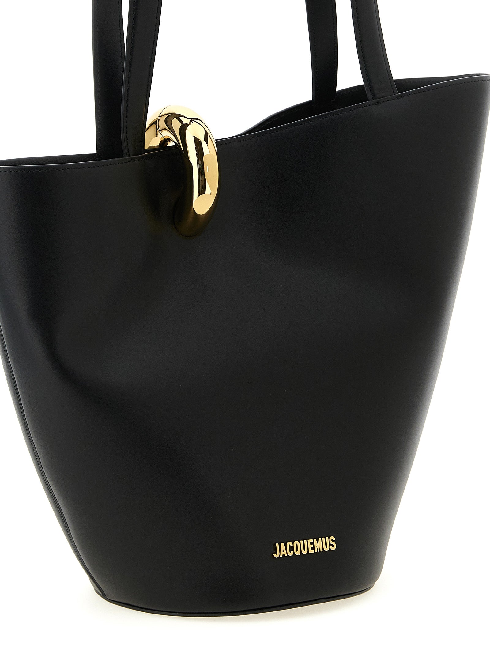 Black Cowhide Shoulder Bag