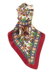 Multicolor Silk Foulard