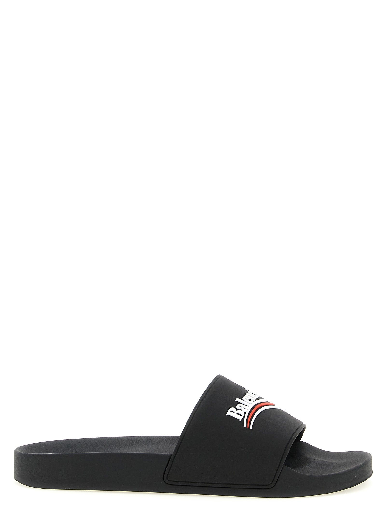 Balenciaga Black Plastic Slides