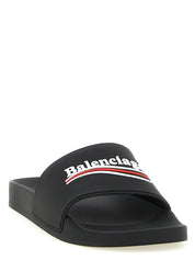 Balenciaga Black Plastic Slides