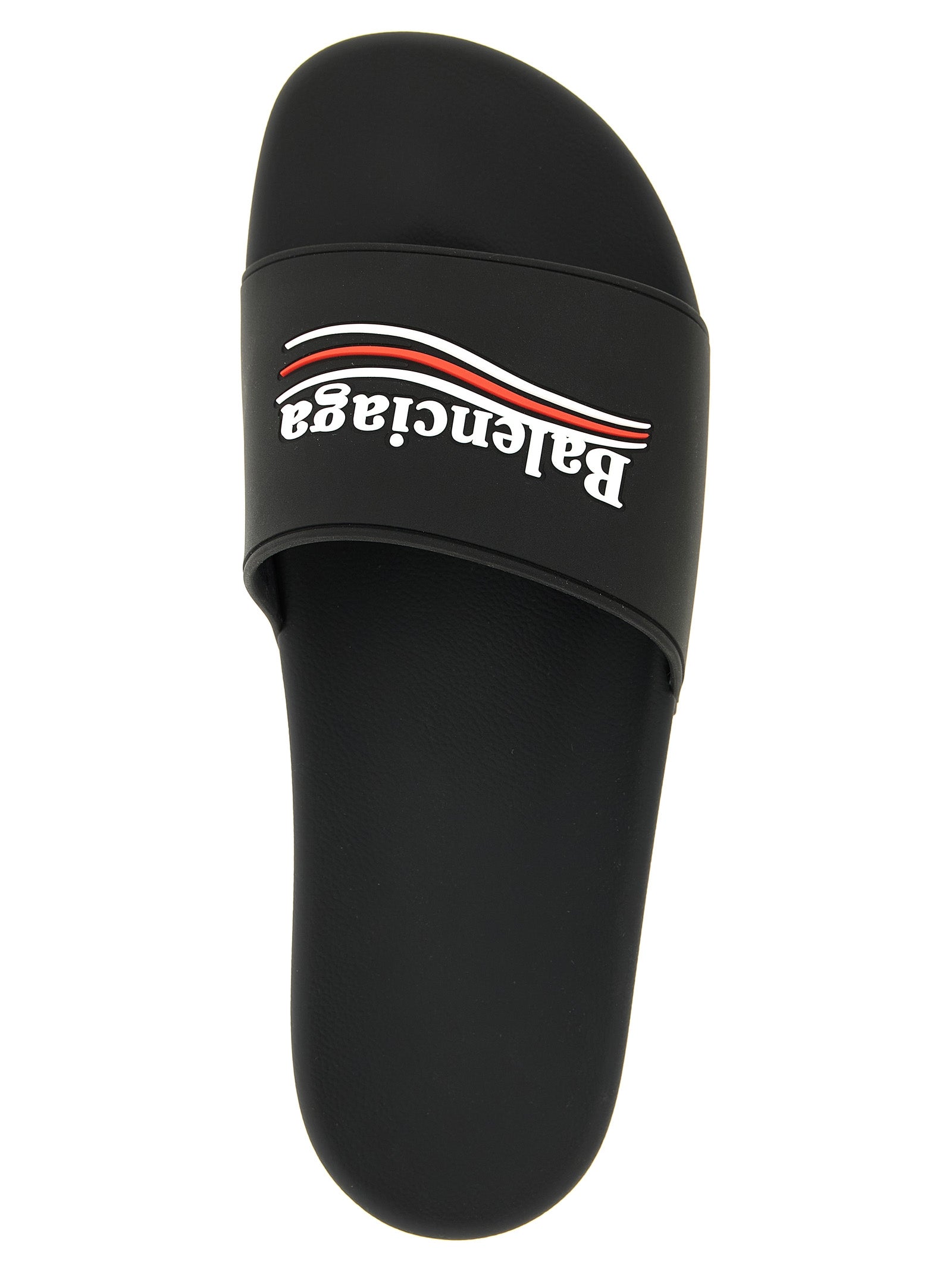 Balenciaga Black Plastic Slides