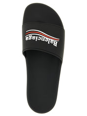 Balenciaga Black Plastic Slides
