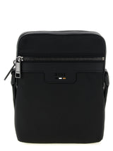 Black Polyester Crossbody Bag