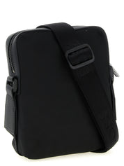 Black Polyester Crossbody Bag