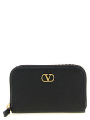 Valentino Garavani Black Calfskin Cardholder