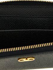Valentino Garavani Black Calfskin Cardholder