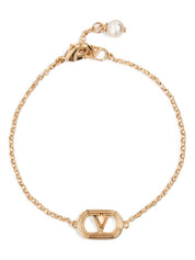 Valentino Garavani Gold Stainless Steel Bracelet