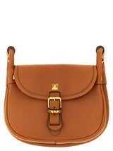 Brown Calfskin Shoulder Bag