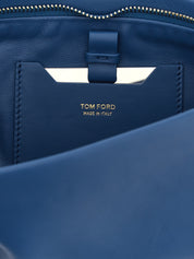 Blue Lambskin Clutch Bag