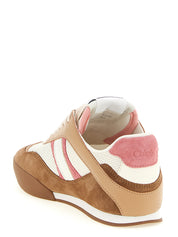 Multicolor Polyester Athletic Sneakers