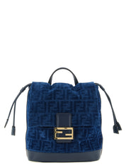 Blue Cotton Backpack