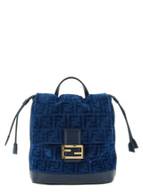 Blue Cotton Backpack