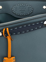 Blue Calfskin Handbag