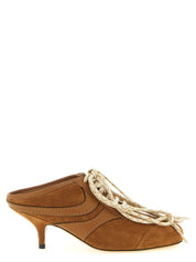 Brown Calfskin Platform Sneakers