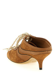 Brown Calfskin Platform Sneakers