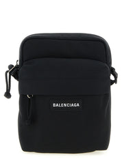 Black Polyamide Crossbody Bag