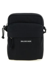 Black Polyamide Crossbody Bag