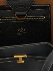 Black Calfskin Tote Bag