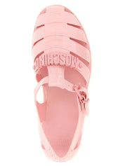 Multicolor Pvc Flat Sandals