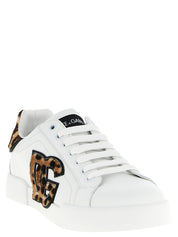Brown Calfskin Low Top Sneakers