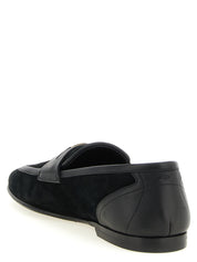 Black Calfskin Slip-On Loafers