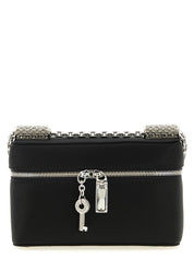 Black Viscose Crossbody Bag