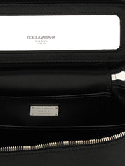 Black Viscose Crossbody Bag