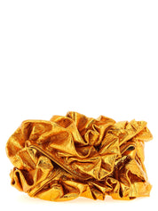Orange Cowhide Clutch Bag
