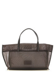 Brown Polyamide Tote Bag