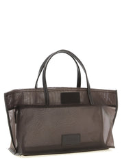 Brown Polyamide Tote Bag
