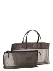 Brown Polyamide Tote Bag