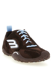 Balenciaga Brown Polyester Athletic Sneakers