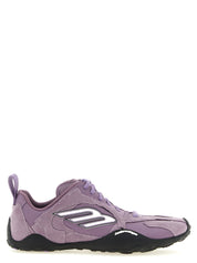 Purple Polyester Athletic Sneakers