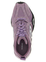 Purple Polyester Athletic Sneakers