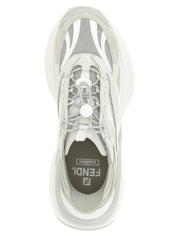 Gray Calfskin Athletic Sneakers