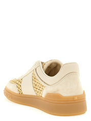 Valentino Garavani Beige Calfskin Low Top Sneakers