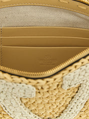 White Viscose Clutch Bag