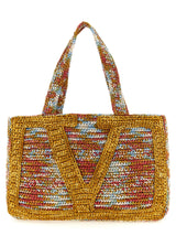 Multicolor Viscose Tote Bag
