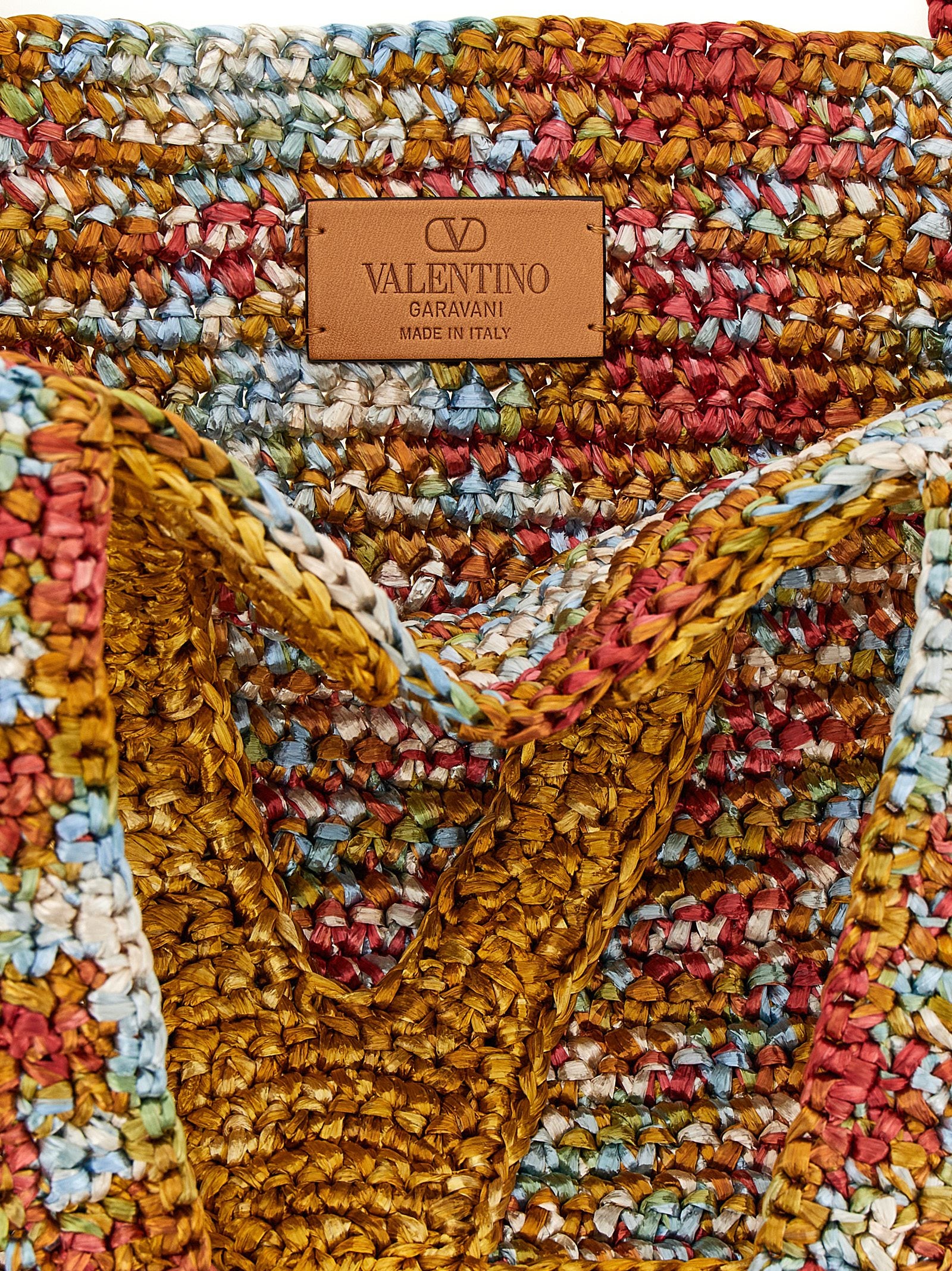 Multicolor Viscose Tote Bag
