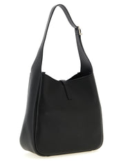 Black Calfskin Shoulder Bag