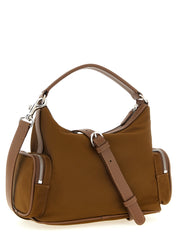Brown Polyamide Crossbody Bag