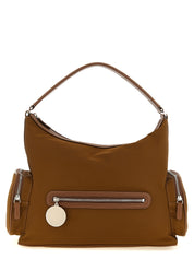 Brown Polyamide Shoulder Bag