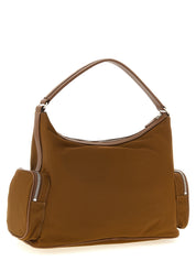 Brown Polyamide Shoulder Bag