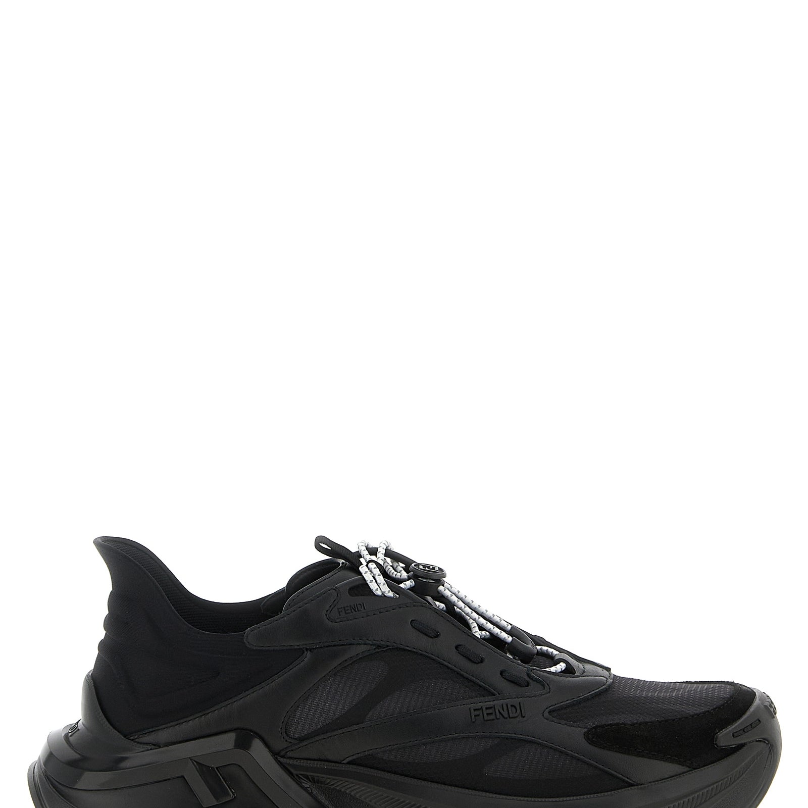 Fendi Black Calfskin Athletic Sneakers Fendi