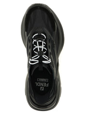 Black Calfskin Athletic Sneakers